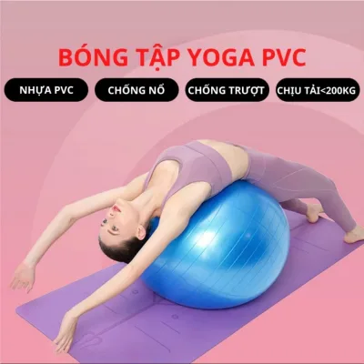 Bóng Tập Yoga (Trơn ) Masasge Gym Size 65Cm , 75CM Bóng Trơn