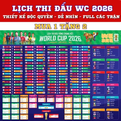 Lịch thi đấu bóng đá World Cup 2026 đầy đủ nhất, đẹp nhất, Lịch thi đấu WC 2026