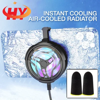 Hy 2024 Mới Al01 Bộ làm mát điện thoại di động Bộ tản nhiệt di động Đầu giữ quạt di động Đồng bộ nguồn USB Tương thích cho điện thoại Đồ dùng máy tính bảng