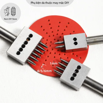 4mm 5mm 6mm white steel sewing circular chisel DIY sewing thread tool leathercraft bag wallet watchband DIY