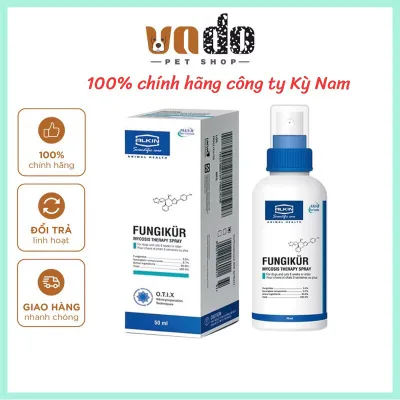 Alkin Fungikur hỗ trợ cho các bé chó mèo bị nấm