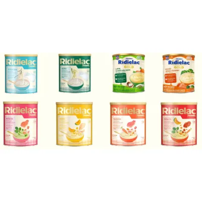 Bột ăn dặm Vinamilk RiDielac Gold hộp thiếc 350g các loại