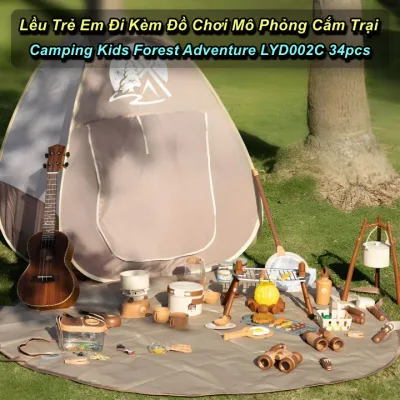Lều Trẻ Em Đi Kèm Đồ Chơi Mô Phỏng Cắm Trại Camping Kids Forest Adventure LYD002C 34pcs Chi Tiết - EuroHome
