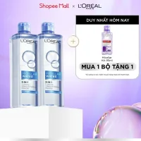 VB _ Bộ đôi nước tẩy trang giúp làm sạch sâu 3-in-1 L'Oreal Paris Micellar Water (400ml x2)