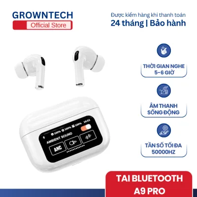 A9 Pro Wireless Bluetooth Headphones, Anc Enc Noise Cancellation, Touch Screen, Hi-Fi Sound, 4-Hour Battery Life, Compact Design