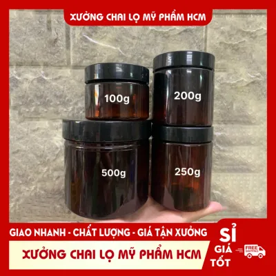 Hủ Nhựa Pet 100g/200g/250g/500g CÓ LÓT - Hủ Nhựa Chiết Mỹ Phẩm, Thực Phẩm, Đồ Khô, Bột, Ngũ Cốc