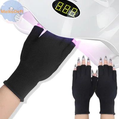 Meikodeft 1 Đôi Găng Tay Móng Tay Nghệ Thuật Chống Tia UV Găng Tay Móng Tay Nghệ Thuật Bảo Vệ Móng Tay Dụng Cụ Nghệ Thuật Đèn LED Găng Tay Bức Xạ Làm Móng Tay Dụng Cụ Làm Móng Tay VN