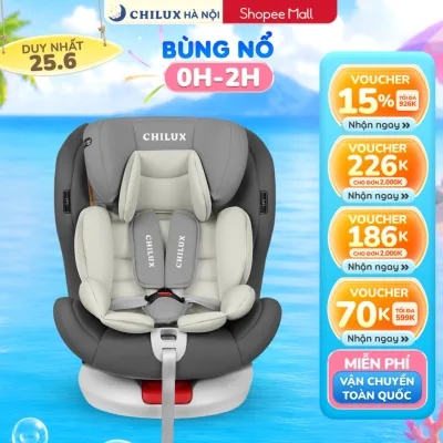 Ghế ngồi ô tô cho bé CHILUX ROY 360 l CS008 NEW - An toàn, thông minh, đồng hành cùng bé trên mọi nẻo đường