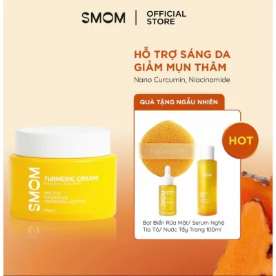 Kem Nghệ Mặt SMOM Hết Mụn Thâm Sạm Nám Dưỡng Trắng Da An Toàn Cho Mẹ Bầu Và Sau Sinh