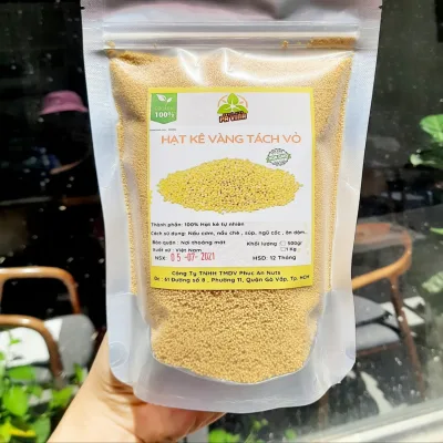 500Gr Hạt kê nếp đã tách vỏ - Giống thuần Non GMO- Hạt kê nấu cháo, nấu chè
