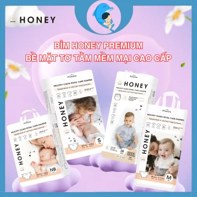 Tã/Bỉm Dán/Quần Momo Honey Premium đủ size NB/S/M/L/XL/2XL/3XL/4XL bề mặt tơ tằm cao cấp cho bé từ 5-20kg MECAHEO