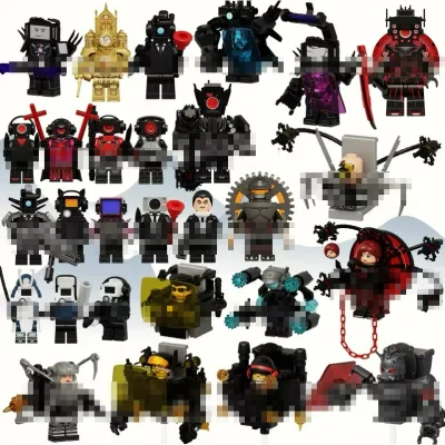 Skibidi Vệ Sinh Minifigures Titan Màn Hình Tivi Người Đàn Ông Loa Minifigures Khối Xây Dựng Đồ Chơi Trẻ Em