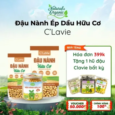 Đậu Nành Hữu Cơ C'LaVie 100g/200g Giàu Vitamin, Khoáng Chất - Natural Market