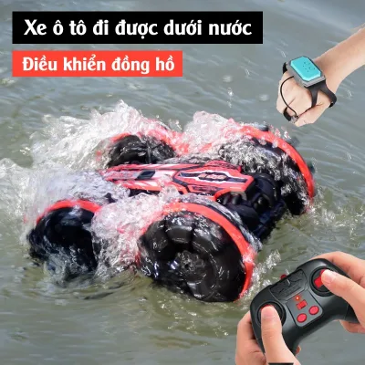 Oto Điều Khiển Từ Xa pin sạc ô tô Đồ Chơi Lội Nước & Chạy Trên Cạn Cực Ngầu Cho Bé ( Tặng kèm pin )