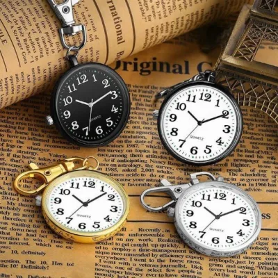 Móc khóa đồng hồ, đồng hồ móc khóa mini nhỏ gọn treo chìa khóa, túi, balo thời trang, tiện lợi, chống nước chống gỉ