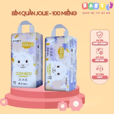 100 miếng bỉm quần Jolie đủ size cho bé yêu, bỉm mỏng nhẹ, form suông