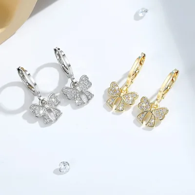 E923 Bông Tai Nữ 14K Titan Vàng Và Bạc Bông Tai Nhiều Màu Sắc Đẹp Nguyên Bản Chống Rỉ Sét Và Chống Phai Màu Trang Sức