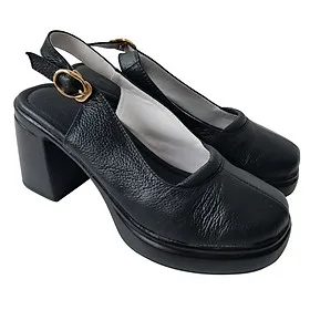 Giày Sandal Cao Gót Da Bò BIGGBEN Cao 8 Phân SDCG130