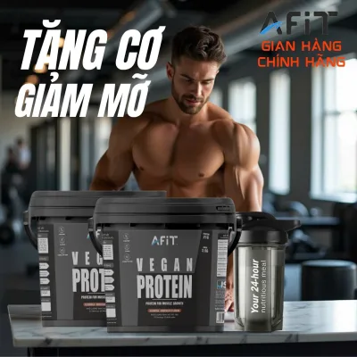 Combo of 2 Boxes of Afit Vegan Plant-Based Whey Protein Fat-Reducing and Muscle-Gaining Milk - Genuine Product