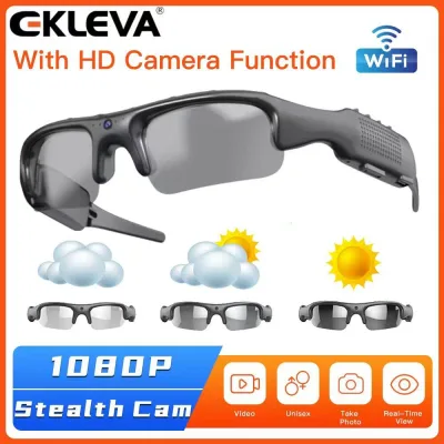 Ứng dụng Wifi đầu ghi video Độ nét cao ekleva 1080P thể thao ngoài trời Máy ảnh DV, kính thông minh, Camera góc rộng 170 °, máy ảnh thể thao, cưỡi