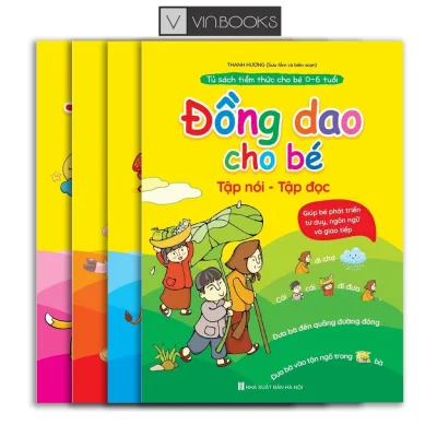 Sách - Tập Nói Tập Đọc - Combo 4 Quyển - Thơ Truyện Đồng Dao Câu Đố - Tủ Sách Tiềm Thức Cho Bé