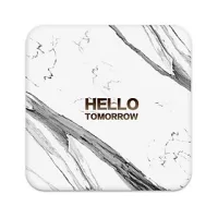 Miếng lót ly - Tấm lót ly, cốc siêu hút nước bằng đất xốp Diatomite họa tiết, thông điệp dễ thương
