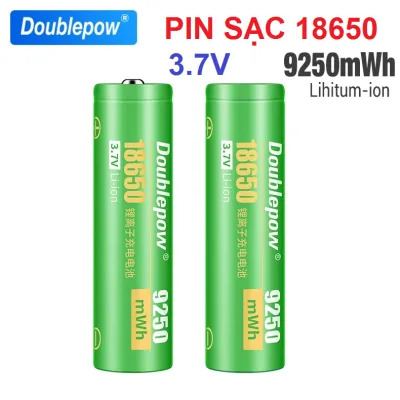 Pin sạc Doublepow 18650 3.7V 9250mWh dùng cho pin xe điện, pin máy khoan, pin sạc dự phòng, thiế bị y tế đèn pin