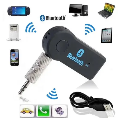 Phụ Kiện USB Tạo Bluetooth Nghe Nhạc Cho Dàn Âm Thanh, Loa, Tai Nghe Có Mic Dùng Pin Sạc Tiện Lợi