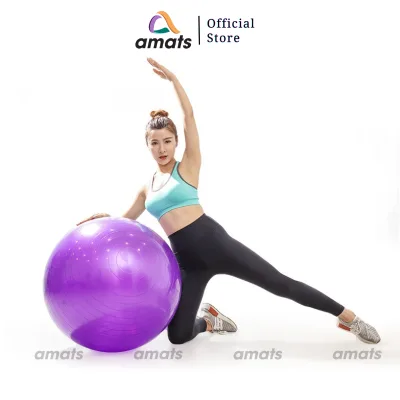 Bóng Tập Gym/Yoga Trơn Size 45cm, 55cm, 65cm, 75cm ( Tặng bơm bóng và bộ kim bơm bóng dự phòng )