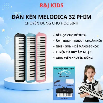 Kèn phím Melodica 32 phím Tiêu Chuẩn Cho Học Sinh - Kèn Melodica Tặng Kèm Phụ Kiện Ống Thổi + Khăn lau