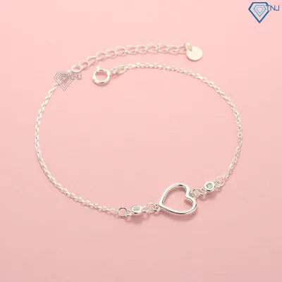 Cheap Genuine Silver Women's Bracelet with Heart Shape Ltn0178 - Tnj Jewelry