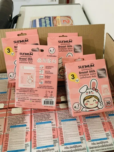 Sỉ túi trữa sữa Sunmum 100ml mẫu mới 2024(12 Hộp/Thùng)