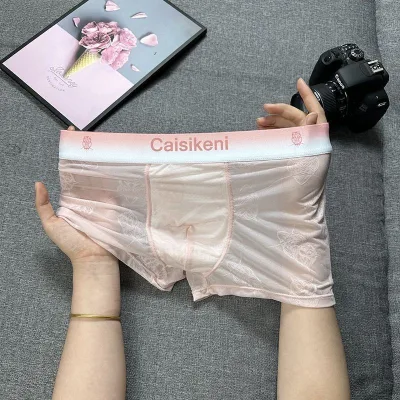Quần Lót Ren Nam Nam Gợi Cảm Boxer Thoáng Khí Mỏng Phong Cách Băng Lụa Rỗng Thời Trang Nam Boxer Quần Short Nam Ren Quần Lót Nam Gợi Cảm Boxer Thoáng Khí Phong Cách Mỏng Lụa Băng Rỗng Thời Trang Nam Boxer Quần Short 5.13