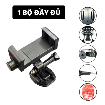 Giá Đỡ Bộ Kẹp Điện Thoại Dán Lên Mặt Đồng Hồ Xe Máy, Đế Cài Dễ Dàng Tháo Lắp Kèm Keo 3M