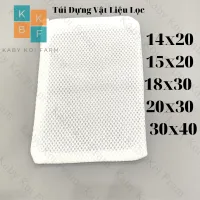 Túi đựng vật liệu lọc màu Trắng/Đen cho hồ cá 14x20cm, 15x20cm,18x30cm, 20x30cm,30x40cm, đựng đá lọc