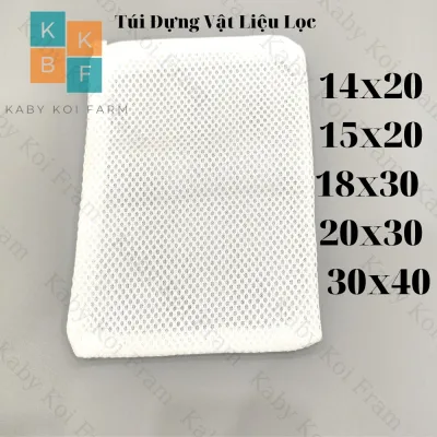 Túi đựng vật liệu lọc màu Trắng/Đen cho hồ cá 14x20cm, 15x20cm,18x30cm, 20x30cm,30x40cm, đựng đá lọc