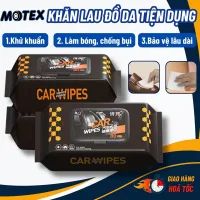 Combo 5 Khăn Ướt Lau Nội Thất Ô Tô Đa Năng 80 Tờ– Làm Sạch, Bảo Dưỡng & Làm Bóng Đồ Da Xe Hơi