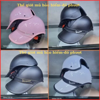 Mũ Bảo Hiểm Lưỡi Trai Nam Nữ Vesp cao cấp, Mũ bảo hiểm nón kết cá tính dành cho cả nam và nữ..
