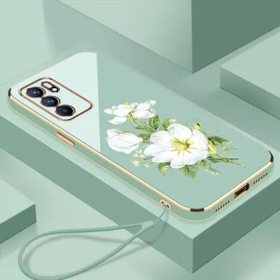 Ốp lưng OPPO reno 6 4G/6 Pro Plus/6Z 5G, viền góc phải, silicon chống sốc, mạ điện siêu mỏng, mịn