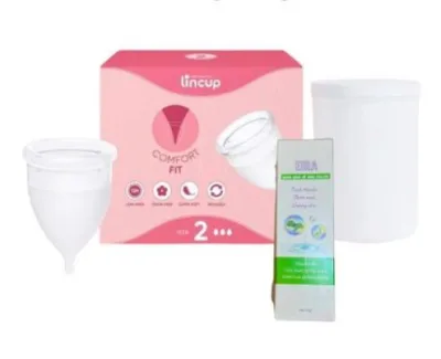 Lincup Menstrual Cup + Cleaning Solution + Sterilizing Cup + Genuine Product