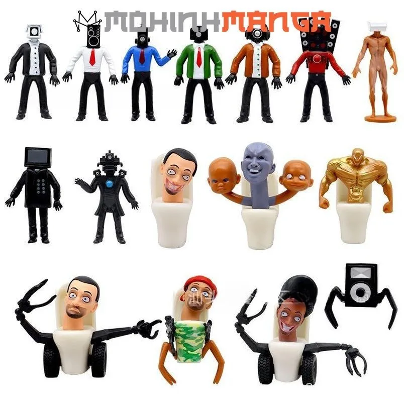 Mô Hình Skibidi Toilet Man V2 Nhân Vật Phim Hoạt Hình TV Man Nhà Vệ Sinh Tivi Bộ Trò Chơi Đồ Chơi Trẻ Em Cho Bé