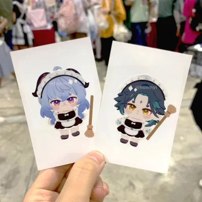 Sticker Gacha/Ngẫu Nhiên Genshin Doll, Outfit - Artist: Hunmyi ( Đọc kĩ mô tả )