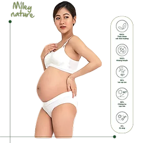 Bộ Đồ Lót Bầu Vải Sợi Thiên Nhiên Cao Cấp Miley Nature Miley Lingerie BRB0203_PRB0200