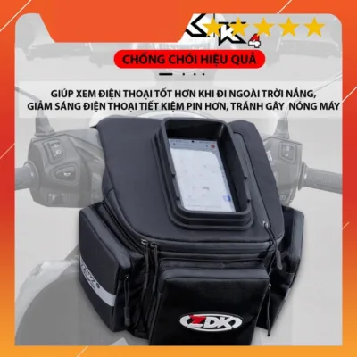 Zdk K4 Bag for Hanging on Handlebars, Hanging on the Front of a Motorbike to Hold Belongings, Can Hold a Touch Screen Phone, Large Capacity, Thick Bag, Standard Form.