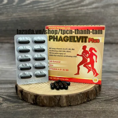 Viên uống PHAGELVIT PLUS 100V bổ sung vitamin và khoáng chất tăng sức khỏe, sức đề kháng
