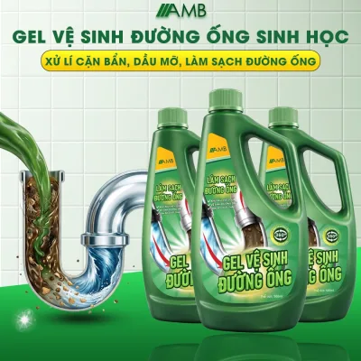 Gel vệ sinh đường ống AMB phòng tắc nghẽn, làm sạch đường ống, khử mùi hôi hiệu quả
