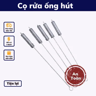 Cọ rửa ống hút inox an toàn cọ ống hút thủy tinh chống xước và các loại bình nước bình sữa
