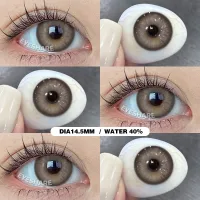 Eyeshare- MỚI 1 Cặp Ống Kính Tiếp Xúc Màu Đen Cho Mắt Mỹ Phẩm Trang Điểm Mắt Sử Dụng Hàng Năm