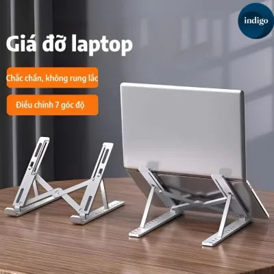 Giá đỡ máy tính xách tay, đế tản nhiệt kê laptop, Không trơn trượt và ổn định, Chống Nóng Hợp Kim Nhôm Cao Cấp