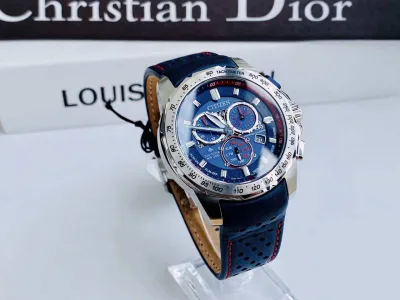 ĐỒNG HỒ NAM CHÍNH HÃNG Citizen BL5571-09L Eco-Drive Promaster MX Chronograph Perpetual Blue Dial Black Leather For Men